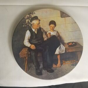 Knowles Norman Rockwell Plate The Lighthouse Keeper's Daughter 1979 authenitic